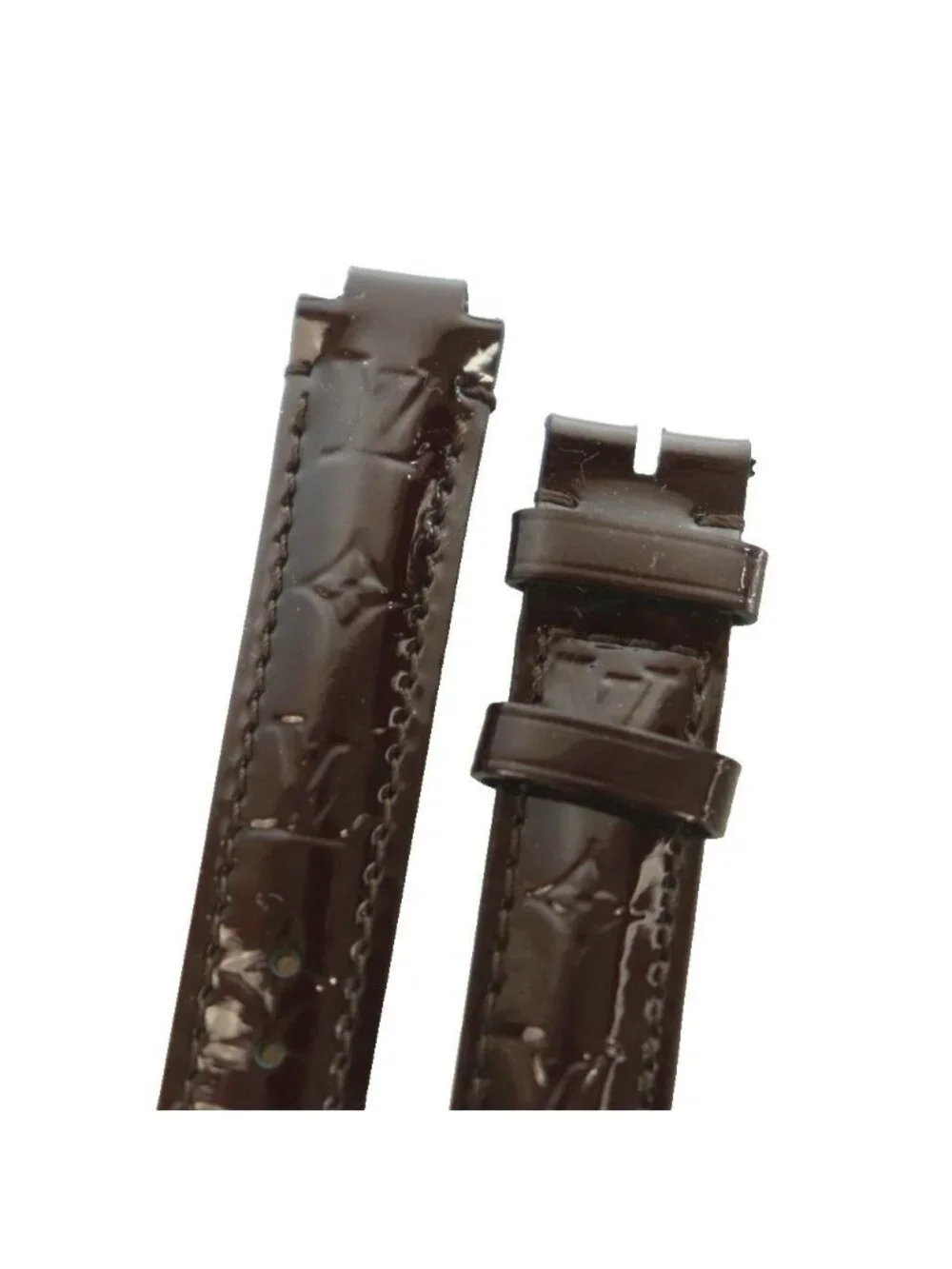Louis Vuitton Monogram Vernis Tumble Replacement Belt Leather Brown SS